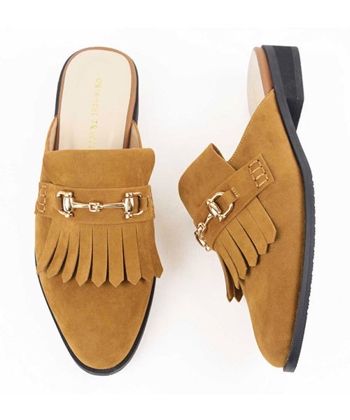 ORiental TRaffic（オリエンタルトラフィック）の「春夏★ビットモチーフスリッパ★7314（パンプス・レディース・キャメル/レッド/ブラック・SS/LL/3L/L/M/S）」の2枚目の写真