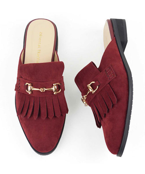 ORiental TRaffic（オリエンタルトラフィック）の「春夏★ビットモチーフスリッパ★7314（パンプス・レディース・キャメル/レッド/ブラック・SS/LL/3L/L/M/S）」の3枚目の写真