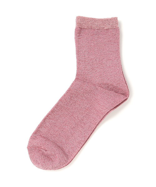 WEGO（ウィゴー）の「WEGO/ラメソックス（ソックス/靴下・レディース・ブルー/パープル/ピンク/ゴールド/ブラック/ブラウン/グリーン/シルバー/その他1/ライトピンク/ホワイト/レッド/ブラック系その他/サックスブルー・FREE）」の10枚目の写真