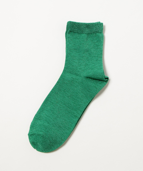 WEGO（ウィゴー）の「WEGO/ラメソックス（ソックス/靴下・レディース・ブルー/パープル/ピンク/ゴールド/ブラック/ブラウン/グリーン/シルバー/その他1/ライトピンク/ホワイト/レッド/ブラック系その他/サックスブルー・FREE）」の5枚目の写真