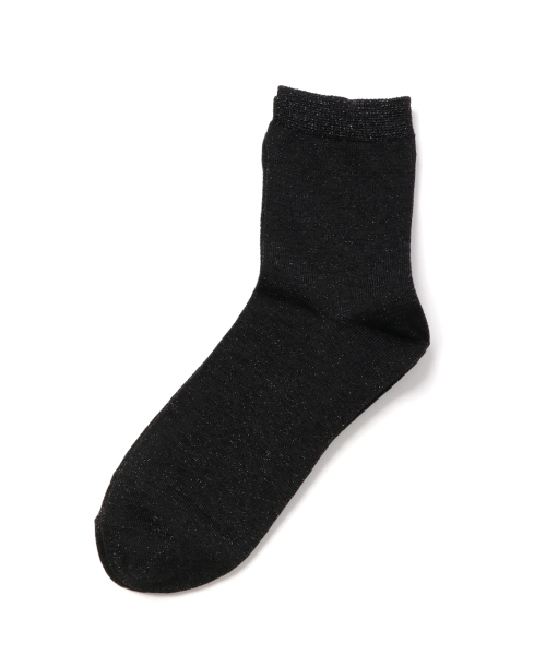 WEGO（ウィゴー）の「WEGO/ラメソックス（ソックス/靴下・レディース・ブルー/パープル/ピンク/ゴールド/ブラック/ブラウン/グリーン/シルバー/その他1/ライトピンク/ホワイト/レッド/ブラック系その他/サックスブルー・FREE）」の3枚目の写真