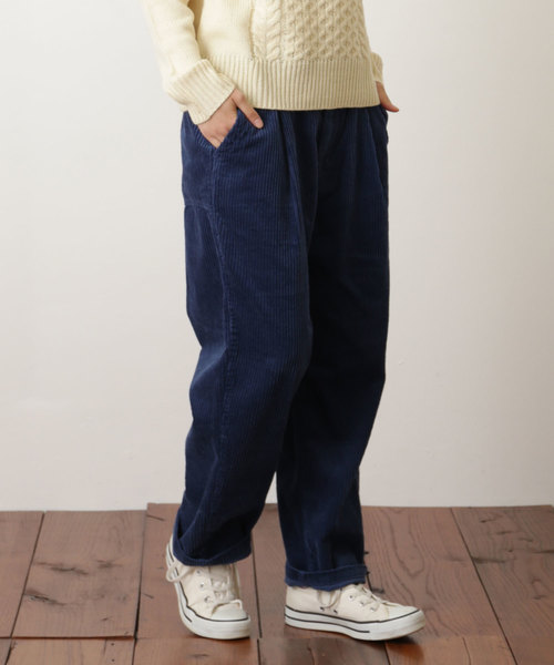 CUBE SUGAR(キューブシュガー)の「6Wコーディロイテーパードパンツ(その他パンツ・レディース・グレー/ピンク/ブルー/キャメル・S/M)」の3枚目の写真