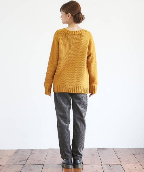 CUBE SUGAR(キューブシュガー)の「6Wコーディロイテーパードパンツ(その他パンツ・レディース・グレー/ピンク/ブルー/キャメル・S/M)」の20枚目の写真