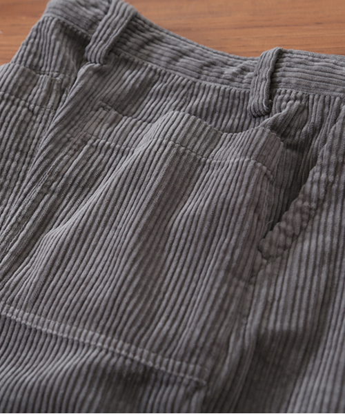 CUBE SUGAR(キューブシュガー)の「6Wコーディロイテーパードパンツ(その他パンツ・レディース・グレー/ピンク/ブルー/キャメル・S/M)」の14枚目の写真