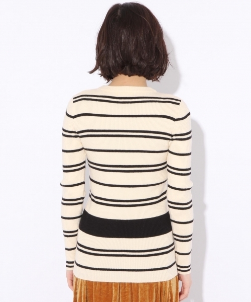 niko and...（ニコアンド）の「リブクルーニットプルオーバー【niko and ...】（ニット/セーター・レディース・ブラウン/ネイビー/ライトグレー/オフホワイト/ピンク/ブラック/ベビーピンク・MEDIUM/LARGE）」の18枚目の写真