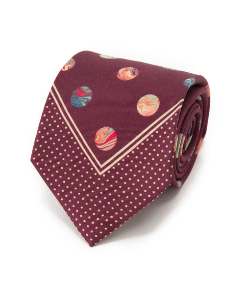 Paul Smith Collection ポールスミスコレクション の マーブルスポット プリントタイ Pr ネクタイ Wear Paul Smith Collection ポールスミスコレクション の マーブルスポット プリントタイ Pr ネクタイ Wear