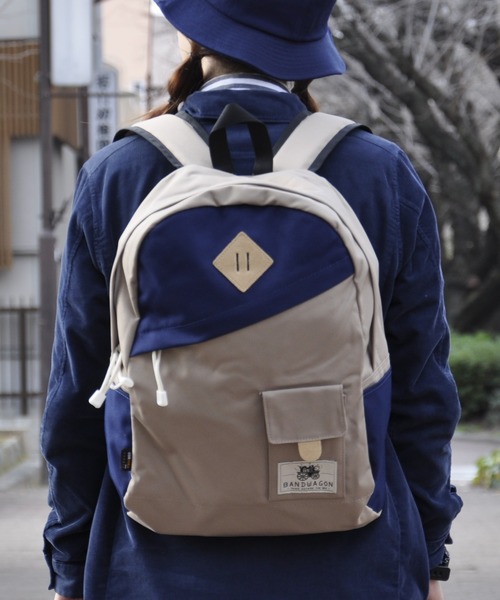 BANDWAGON(バンドワゴン )の「「BANDWAGON/バンドワゴン」 CORDURA NYLON コーデュラ ナイロン バックパック リュック デイパック THE 2TONE BACKPACK(バックパック/リュック・レディース・ブラック/ネイビー/カモフラージュ/ブラック系その他/ブルー系その他/オリーブ/ベージュ・FREE)」の4枚目の写真