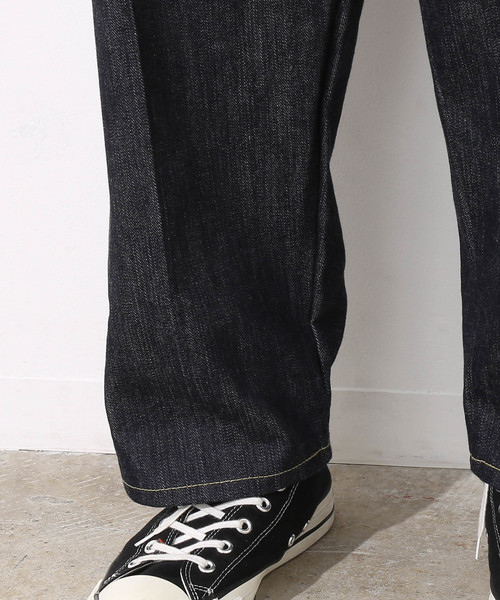 Lee（リー）の「【Lee for ADAM ET ROPE'】セルビッジワイドデニム（デニムパンツ・メンズ・ネイビー・XS/S/M/L）」の10枚目の写真