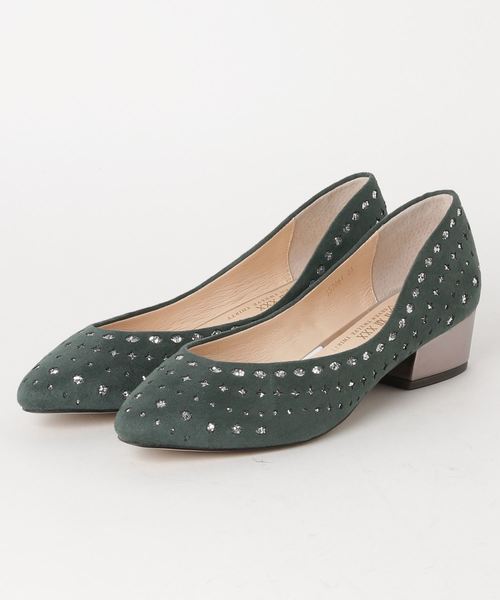 V SEVEN TWELVE THIRTY(ヴィセヴントゥエルヴサーティ)の「レーザーカットセクエルパンプス(パンプス・レディース・ブラック/グレー/マスタード/ボルドー/グリーン・22.5cm/23cm/23.5cm/24cm/24.5cm)」の4枚目の写真