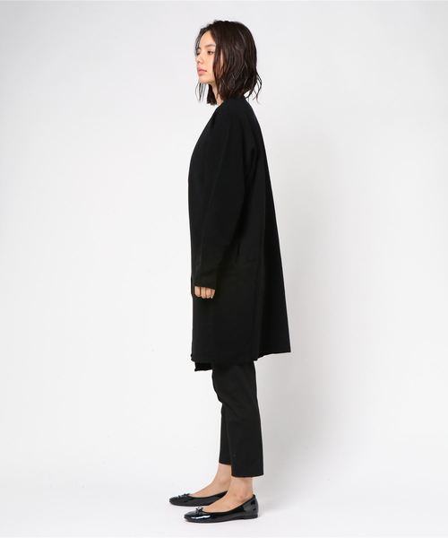 ASTORIA ODIER(アストリアオディール)の「ミラノリブ 袖ボリューム コーディガン(カーディガン/ボレロ・レディース・ブラック/ベージュ/グレー・MEDIUM)」の4枚目の写真