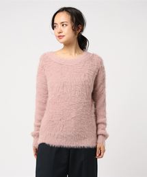 なめらかタッチロングシャギーニット