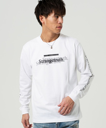 GOSTAR DE FUGA | 英字プリント袖ロゴカットソー/Tシャツ(Tシャツ/カットソー)