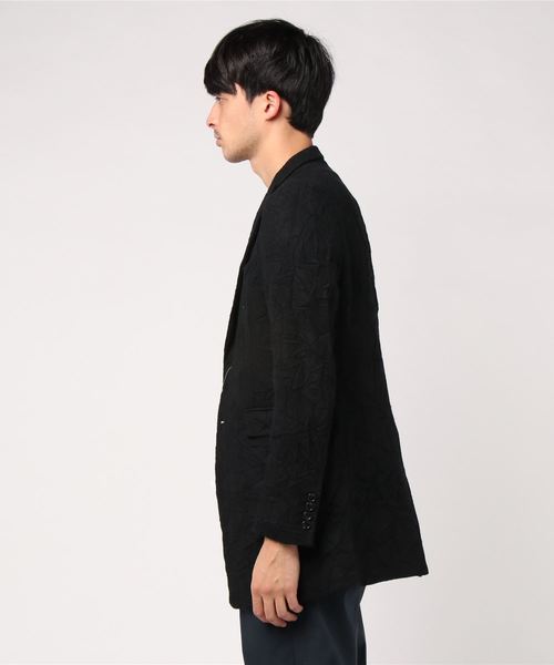 Luv maison（ラブメゾン）の「キャッチワッシャーロングジャケット（テーラードジャケット・メンズ・ブラック/グレー・M/XL）」の5枚目の写真