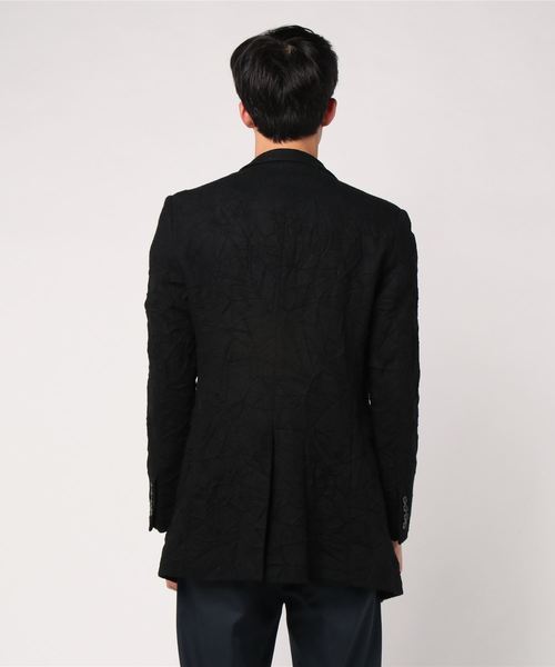 Luv maison（ラブメゾン）の「キャッチワッシャーロングジャケット（テーラードジャケット・メンズ・ブラック/グレー・M/XL）」の3枚目の写真