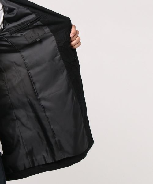 Luv maison（ラブメゾン）の「キャッチワッシャーロングジャケット（テーラードジャケット・メンズ・ブラック/グレー・M/XL）」の4枚目の写真