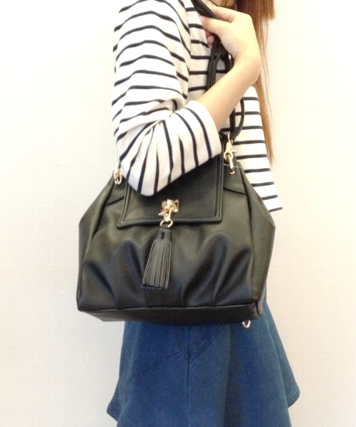 Another Edition（アナザーエディション）の「AE 2WayTSL SHLD（ショルダーバッグ・レディース・ブラック/モカ・フリー）」の12枚目の写真