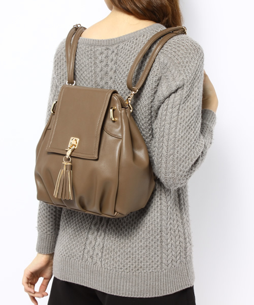 Another Edition（アナザーエディション）の「AE 2WayTSL SHLD（ショルダーバッグ・レディース・ブラック/モカ・フリー）」の3枚目の写真