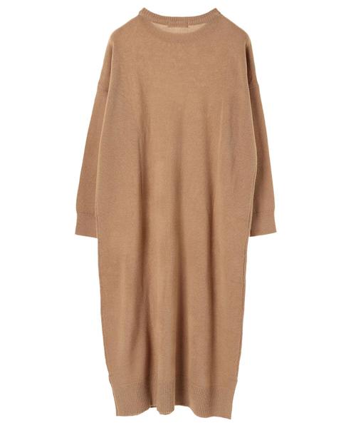 AMERICAN HOLIC(アメリカンホリック)の「・クルーネックニットロングワンピース(ワンピース・レディース・モカ/ブラック/チャコールグレー/ベージュ系その他2・FREE)」の11枚目の写真