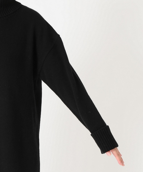 SLOBE IENA（スローブイエナ）の「サイドスリットボトルネックニットワンピース◆（ワンピース・レディース・ライトグレー/ブラック/ベージュ/ブラウン・FREE）」の14枚目の写真