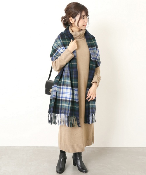 セール】サイドスリットボトルネックニットワンピース◇（ワンピース  