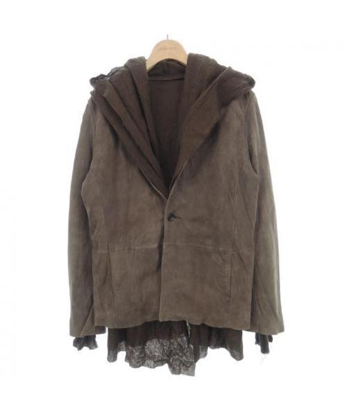 shellac シェラック ファー deerskin レザー jacket Yahoo!オークション - SHELLAC シェラック フーデットレザー