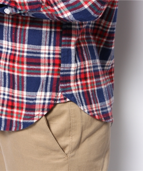BEAMS BOY（ビームスボーイ）の「□BEAMS BOY / ネル チェック B.D.**（シャツ/ブラウス・レディース・ブラウン/レッド/ワイン/グリーン/インディゴブルー/ネイビー・ONE SIZE）」の22枚目の写真