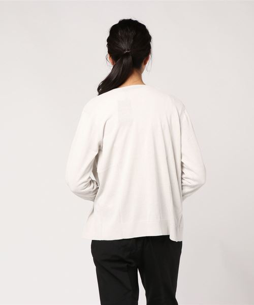 DECOY SINCE 1981（デコイシンスイチキュウハチイチ）の「ショートカーディガン（カーディガン/ボレロ・レディース・ネイビー/グレー/ライトグリーン・LL/M size/L size）」の5枚目の写真