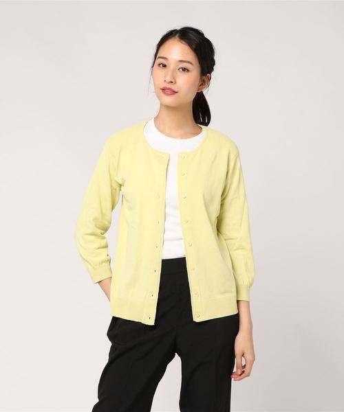 DECOY SINCE 1981（デコイシンスイチキュウハチイチ）の「ショートカーディガン（カーディガン/ボレロ・レディース・ネイビー/グレー/ライトグリーン・LL/M size/L size）」の11枚目の写真