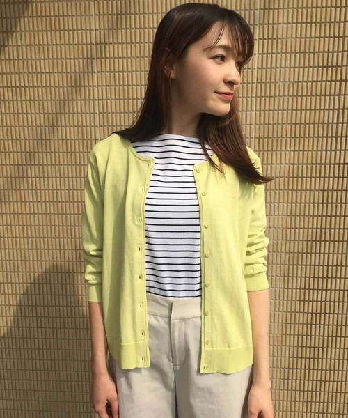 DECOY SINCE 1981（デコイシンスイチキュウハチイチ）の「ショートカーディガン（カーディガン/ボレロ・レディース・ネイビー/グレー/ライトグリーン・LL/M size/L size）」の17枚目の写真