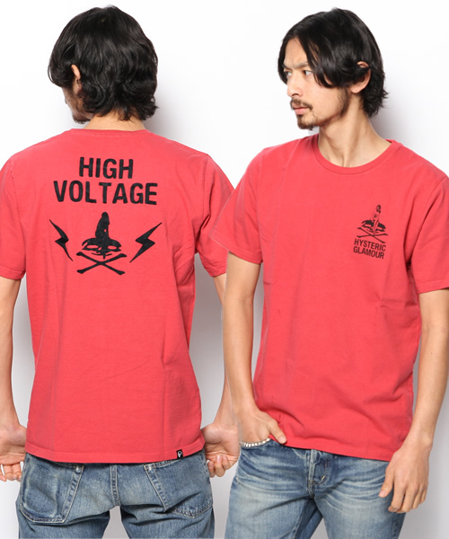 専用 HIGH VOLTAGE Tシャツ HYSTERIC GLAMOUR（ヒステリックグラマー）の「HIGH VOLTAGE