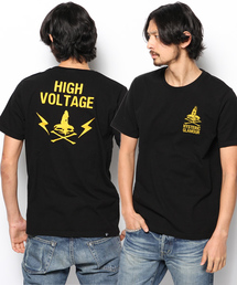 HYSTERIC GLAMOUR　フリンジとチェーン装飾のTシャツ HYSTERIC GLAMOUR - HYSTERIC ROCK Tシャツ / オレンジ | Tempt
