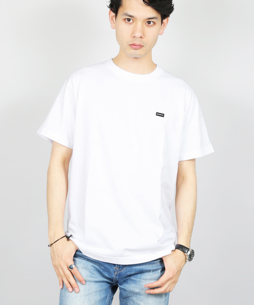 KANGOL(カンゴール)の「bling leads/KANGOLワッペンプリントTEE(Tシャツ/カットソー・メンズ・ホワイト/ブラック/カーキ・LARGE/X-LARGE/FREE/MEDIUM)」の1枚目の写真