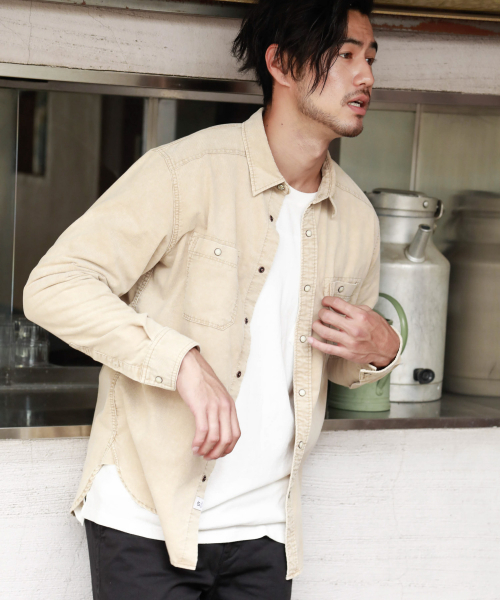 BAYFLOW（ベイフロー）の「TCリュウカコーデュロイシャツ（シャツ