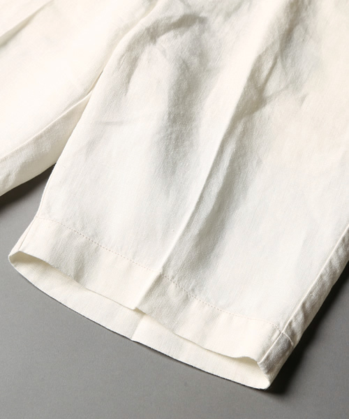 UNION STATION（ユニオンステーション）の「【スマート6月号/2014　成宮寛貴さん着用】 フレンチリネンショーツ（その他パンツ・メンズ・サックスブルー/ネイビー/ピンク/ホワイト/ロイヤルブルー/イエロー・MEDIUM/LARGE/LL）」の14枚目の写真