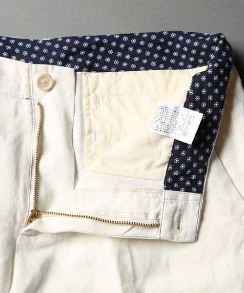 UNION STATION（ユニオンステーション）の「【スマート6月号/2014　成宮寛貴さん着用】 フレンチリネンショーツ（その他パンツ・メンズ・サックスブルー/ネイビー/ピンク/ホワイト/ロイヤルブルー/イエロー・MEDIUM/LARGE/LL）」の15枚目の写真