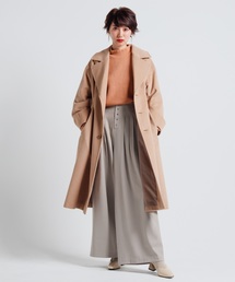 LADYMADE | サイドベルトデザインスリーブウールコート(その他アウター)