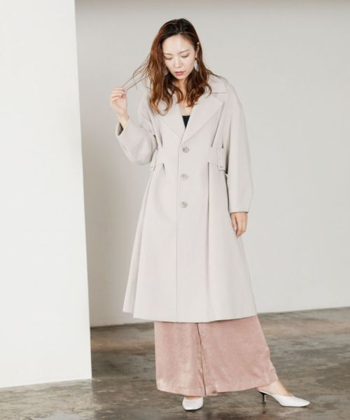 LADYMADE(レディメイド)の「サイドベルトデザインスリーブウールコート(その他アウター・レディース・ボルドー/キャメル/ライトベージュ・FREE)」の13枚目の写真