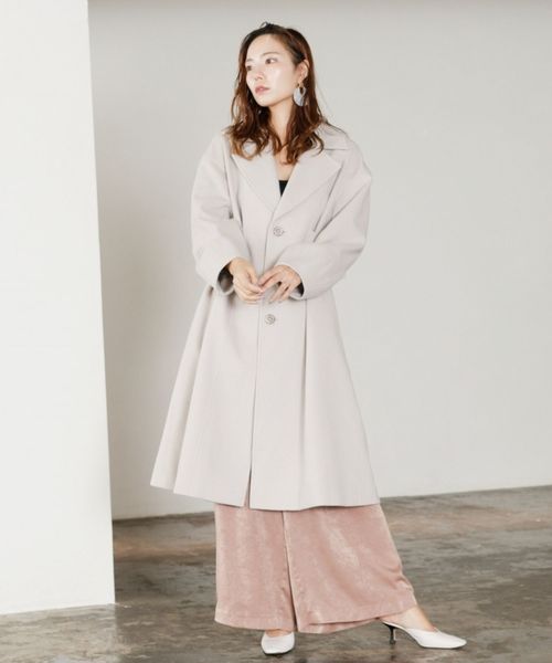 LADYMADE(レディメイド)の「サイドベルトデザインスリーブウールコート(その他アウター・レディース・ボルドー/キャメル/ライトベージュ・FREE)」の14枚目の写真