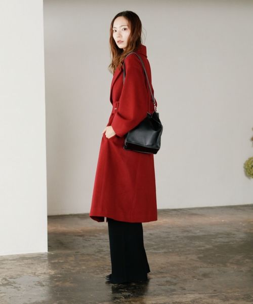 LADYMADE(レディメイド)の「サイドベルトデザインスリーブウールコート(その他アウター・レディース・ボルドー/キャメル/ライトベージュ・FREE)」の17枚目の写真