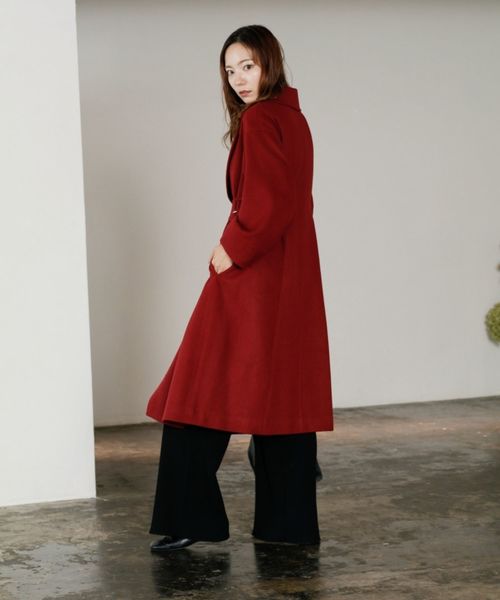 LADYMADE(レディメイド)の「サイドベルトデザインスリーブウールコート(その他アウター・レディース・ボルドー/キャメル/ライトベージュ・FREE)」の19枚目の写真