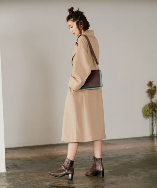 LADYMADE(レディメイド)の「サイドベルトデザインスリーブウールコート(その他アウター・レディース・ボルドー/キャメル/ライトベージュ・FREE)」の21枚目の写真
