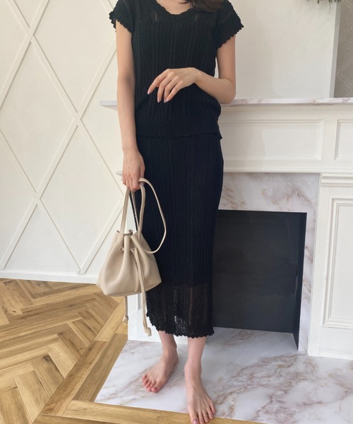 CLEA（クレア）の「柔らかフェイクレザー 2WAY 巾着 ミニショルダー（ショルダーバッグ・レディース・ブラック/グレイッシュベージュ/ブラウン/オフホワイト・FREE）」の9枚目の写真