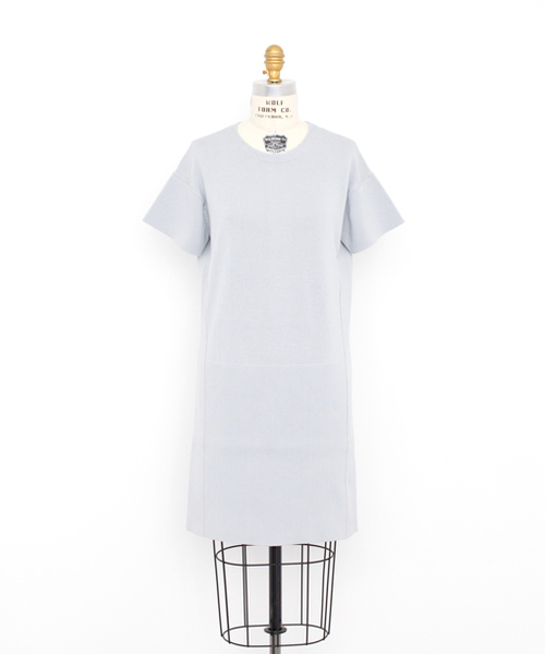 Drawer（ドゥロワー）の「Drawer コットン 14G バックジップワンピース  