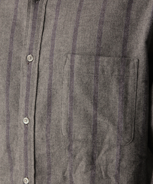 GLOBAL WORK(グローバルワーク)の「ソフトタッチネルバンドガラ/842714(シャツ/ブラウス・メンズ・ブラック/グレー系その他6/ネイビー・SMALL/MEDIUM/X-LARGE/LARGE)」の15枚目の写真