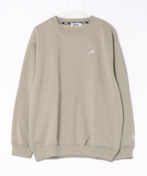 【FILA/フィラ】ワンポイント ロゴ刺繍 ビッグシルエット 裏起毛 スウェット トレーナー