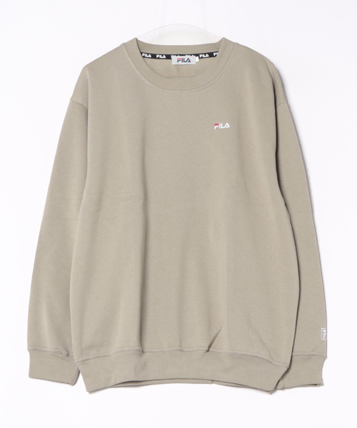 FILA（フィラ）の「【FILA/フィラ】ワンポイント ロゴ刺繍 ビッグシルエット 裏起毛 スウェット トレーナー（スウェット・メンズ・ホワイト/ブラック/ネイビー/杢グレー/モカ/グリーン系その他/セージグリーン/グレイッシュベージュ・LL/M/L/3L）」の5枚目の写真