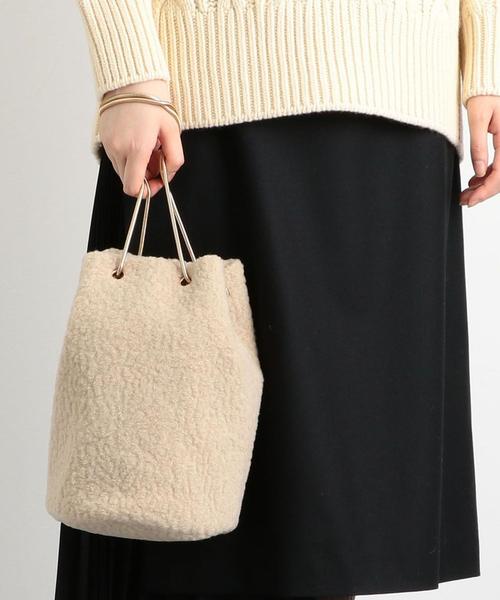 ODETTE E ODILE（オデットエオディール）の「O Uボアチェーンキンチャク（ショルダーバッグ・レディース・ベージュ・FREE）」の3枚目の写真