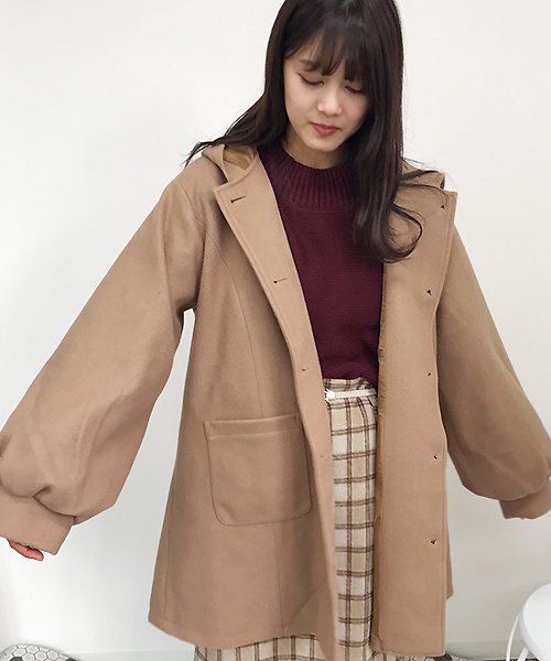 apres jour（アプレジュール）の「袖ボリュームフードコート【ZOZOTOWN限定アイテム】（ダッフルコート・レディース・ベージュ/その他/モカ/ピンクベージュ/ライトベージュ・フリー）」の14枚目の写真