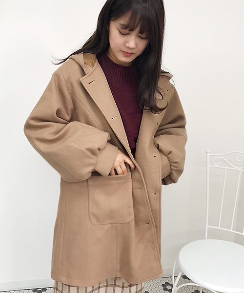 apres jour（アプレジュール）の「袖ボリュームフードコート【ZOZOTOWN限定アイテム】（ダッフルコート・レディース・ベージュ/その他/モカ/ピンクベージュ/ライトベージュ・フリー）」の6枚目の写真