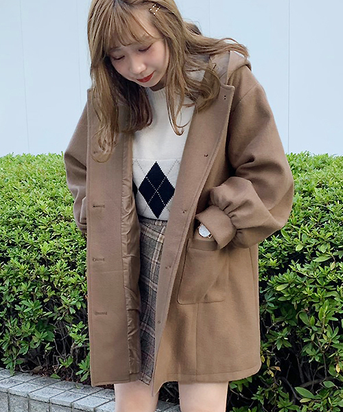 apres jour（アプレジュール）の「袖ボリュームフードコート【ZOZOTOWN限定アイテム】（ダッフルコート・レディース・ベージュ/その他/モカ/ピンクベージュ/ライトベージュ・フリー）」の11枚目の写真